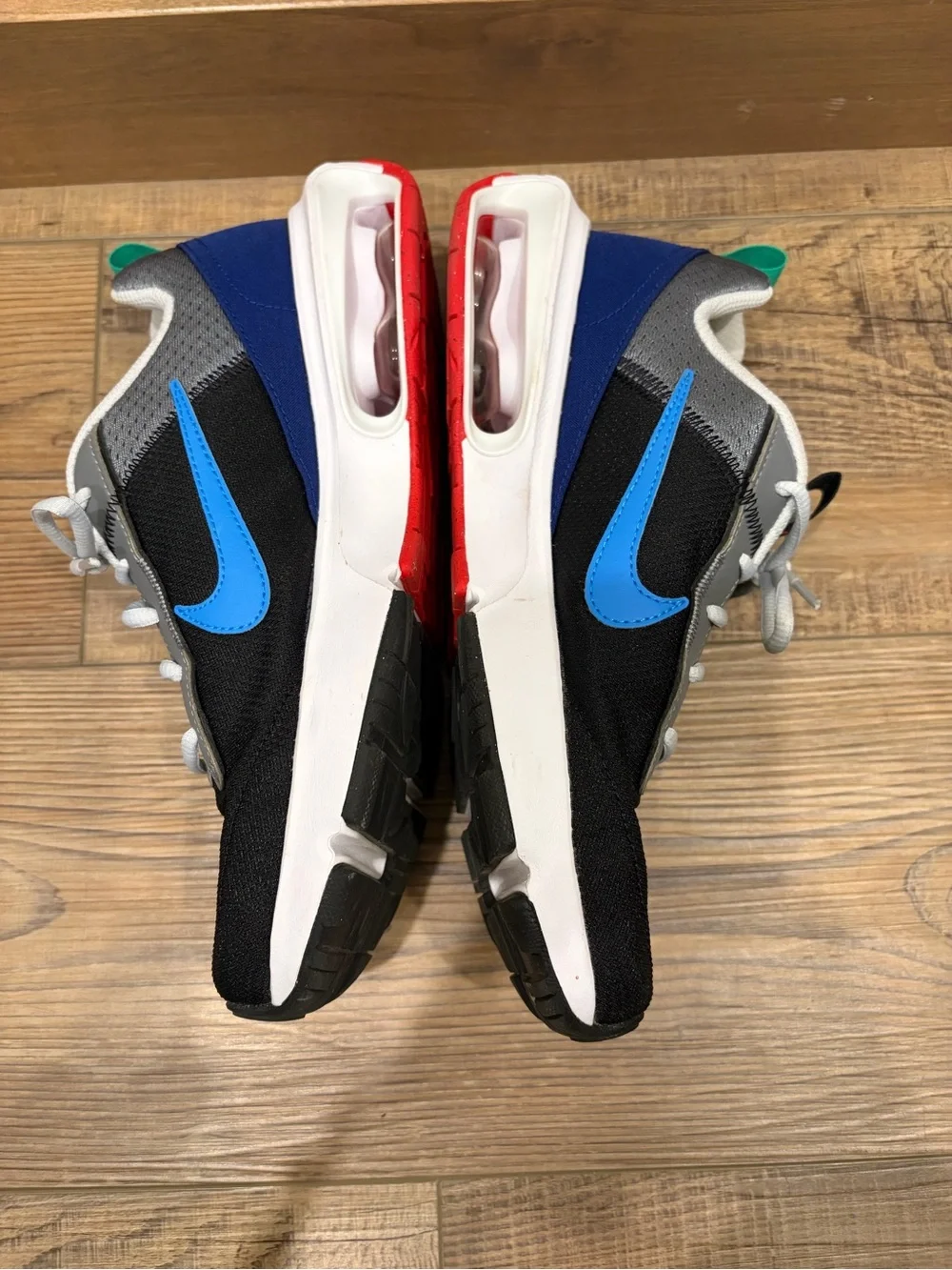 Nike 7Y‎ Or Mens 7 or Women’s 8.5 Air Max INTRLK Lite Blue Black Red Sneaker EUC